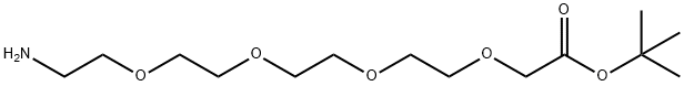 14-氨基-3,6,9,12-四氧杂十四烷酸叔丁酯 结构式