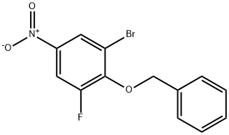 2-(苄氧基)-1-溴-3-氟-5-硝基苯 结构式