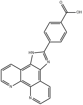 4-(1H-咪唑并[4,5-F][1,10]菲咯啉-2-基)苯甲酸 结构式