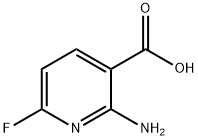 2-氨基-6-氟烟酸 结构式