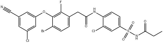 化合物 Elsulfavirine 结构式