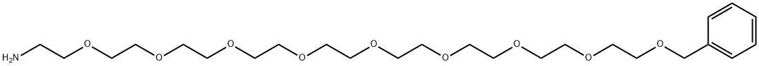 BnO-PEG8-CH2CH2NH2 结构式