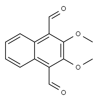 1,4-Naphthalenedicarboxaldehyde, 2,3-dimethoxy- 结构式