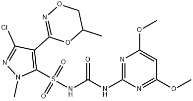 双醚氯吡嘧磺隆标准品 结构式