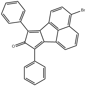 3-bromo-7,9-diphenylcyclopenta[a]acenaphthylen-8-one 结构式