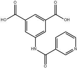 5-(烟酰胺基)间苯二甲酸 结构式