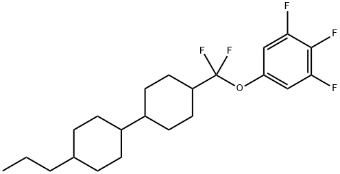 Benzene, 5-[difluoro(4'-propyl[1,1'-bicyclohexyl]-4-yl)methoxy]-1,2,3-trifluoro- 结构式