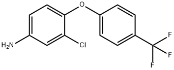 Benzenamine, 3-chloro-4-[4-(trifluoromethyl)phenoxy]- 结构式