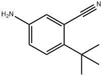 5-氨基-2-(叔丁基)苄腈 结构式