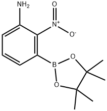 2-硝基-3-(4,4,5,5-四甲基-1,3,2-二氧硼烷-2-基)苯胺 结构式