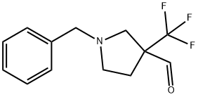 1-苄基-3-(三氟甲基)吡咯烷-3-甲醛 结构式