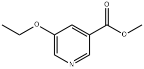 3-乙氧基-5-吡啶羧酸乙酯 结构式