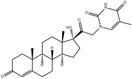 thymine-hydroxyprogesterone 结构式