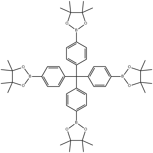 四(4-频哪酯基苯基)甲烷 结构式