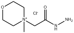 Morpholinium, 4-(2-hydrazinyl-2-oxoethyl)-4-methyl-, chloride (1:1) 结构式