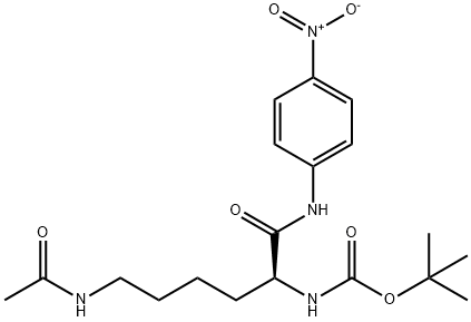 tert-butyl N-[(1S)-5-acetamido-1-[(4-nitrophenyl)carbamoyl]pentyl]carbamate 结构式