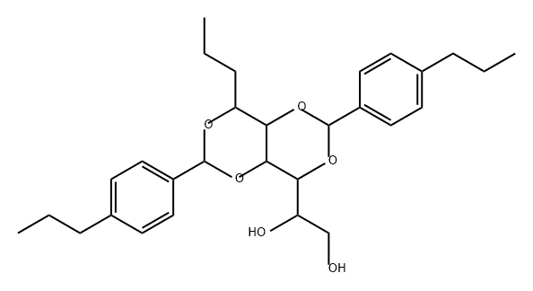 1,2,3-三脱氧-4,6:5,7-双-O-[(4-丙苯基)亚甲基]-壬醇 结构式