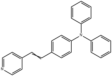 BENZENAMINE, N,N-DIPHENYL-4-[2-(4-PYRIDINYL)ETHENYL]- 结构式