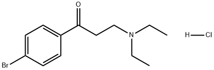 1-(4-溴苯基)-3-(二乙基氨基)-1-丙酮盐酸盐 结构式