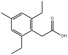 Benzeneacetic acid, 2,6-diethyl-4-methyl- 结构式