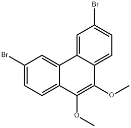 3,6-二溴-9,10-二甲氧基菲 结构式