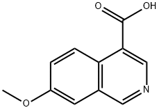 4-Isoquinolinecarboxylic acid, 7-methoxy- 结构式