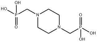 N,N'-哌嗪二(甲基磷酸) 结构式