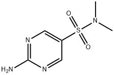 2-氨基-N,N-二甲基嘧啶-5-磺酰胺 结构式