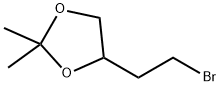 4-(2-溴乙基)-2,2-二甲基-1,3-二氧戊环 结构式