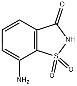 1,2-Benzisothiazol-3(2H)-one, 7-amino-, 1,1-dioxide 结构式