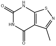 Isothiazolo[5,4-d]pyrimidine-4,6(5H,7H)-dione, 3-methyl- 结构式