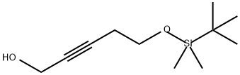 2-Pentyn-1-ol, 5-[[(1,1-dimethylethyl)dimethylsilyl]oxy]- 结构式