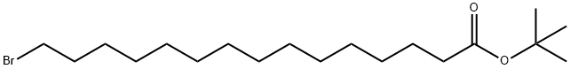 15-溴十五酸叔丁酯 结构式