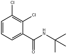 N-叔丁基-2,3-二氯苯甲酰胺 结构式