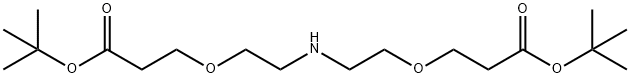 氨基-双(一聚乙二醇-叔丁酯) 结构式
