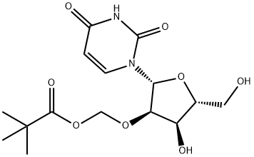 Uridine, 2'-O-[(2,2-dimethyl-1-oxopropoxy)methyl]- 结构式