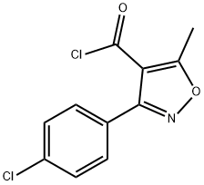 3-(4-氯-苯基)-5-甲基-异噁唑-4-羰酰氯 结构式