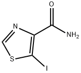 5-碘噻唑-4-甲酰胺 结构式