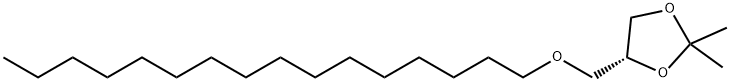 16-<(2S)-(2,3-(isopropylidenedioxy)propyl)oxy>hexadecane 结构式