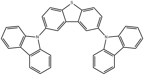 9,9'-(2,8-二苯并噻吩二基)二-9H-咔唑 结构式