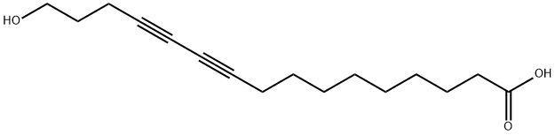 10,12-Hexadecadiynoic acid, 16-hydroxy- 结构式