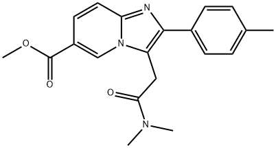 Zolpidem 6-Carboxylic Acid Methyl Ester 结构式
