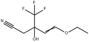 4-Pentenenitrile, 5-ethoxy-3-hydroxy-3-(trifluoromethyl)- 结构式