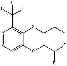 Benzene, 1-(2,2-difluoroethoxy)-2-(propylthio)-3-(trifluoromethyl)- 结构式