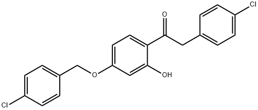 JR-7003, 1-(4-(4-Chlorobenzyloxy)-2-hydroxyphenyl)-2-(4-chlorophenyl)ethanone, 97% 结构式