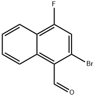 2-溴-4-氟-1-萘甲醛 结构式