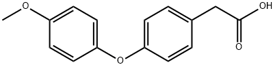 JR-8325, 2-(4-(4-Methoxyphenoxy)phenyl)acetic acid, 97% 结构式