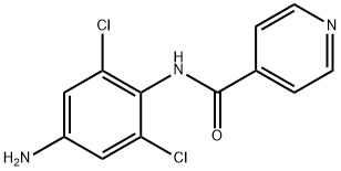 N-(4-氨基-2,6-二氯苯基)吡啶-4-酰胺 结构式