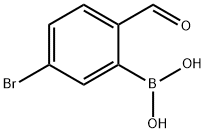 5-溴-2-甲酰基苯硼酸 结构式