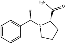 2-Pyrrolidinecarboxamide, 1-[(1S)-1-phenylethyl]-, (2S)- 结构式